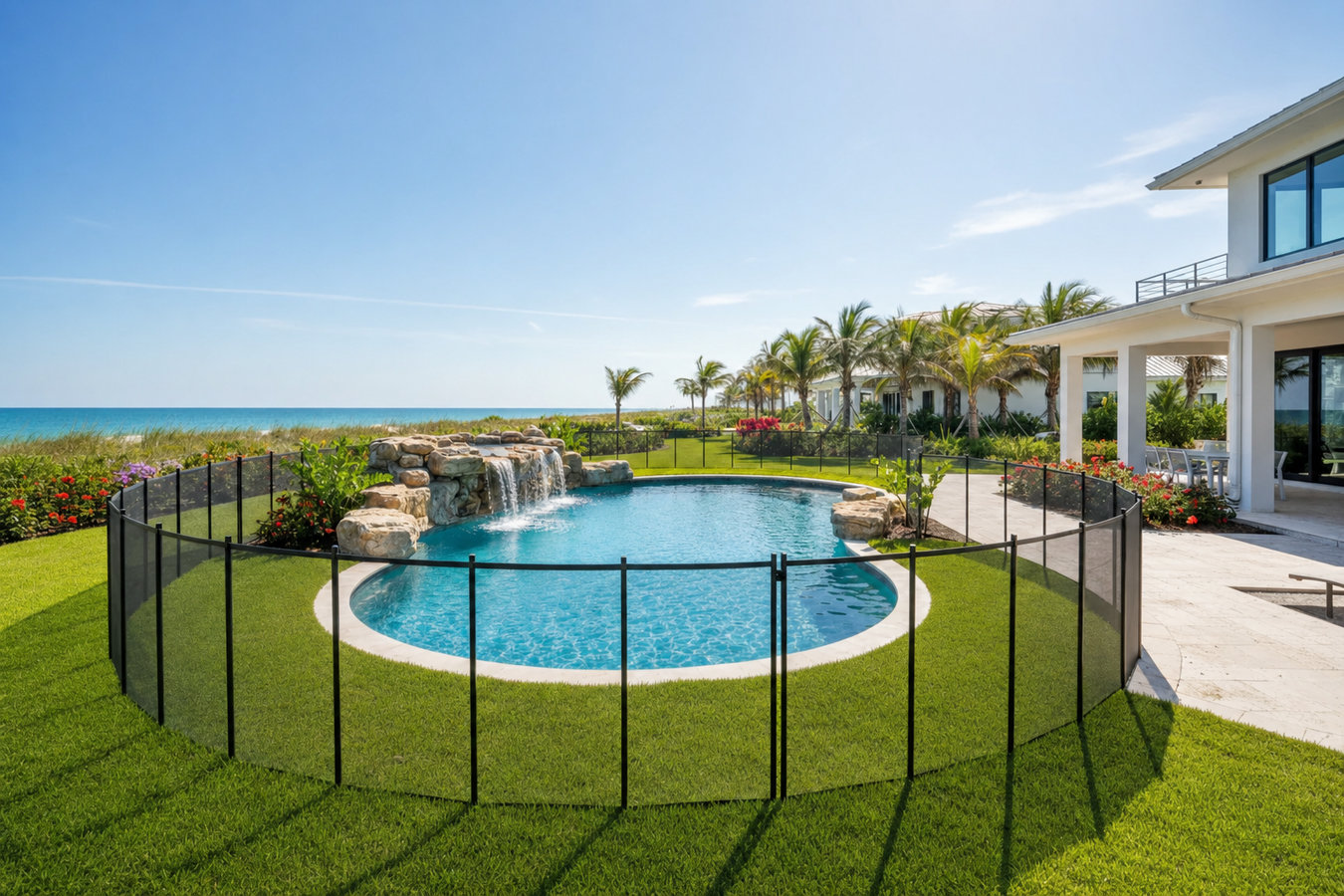 Pool fence installation
